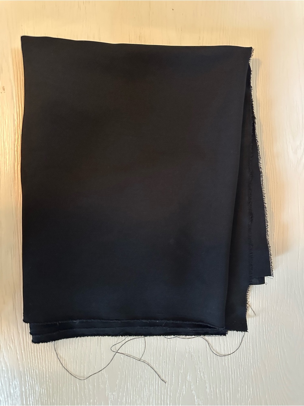Dessy Group Black Crepe Fabric Remnant 2.5 Yards x 27 In Wide Sewing Craft